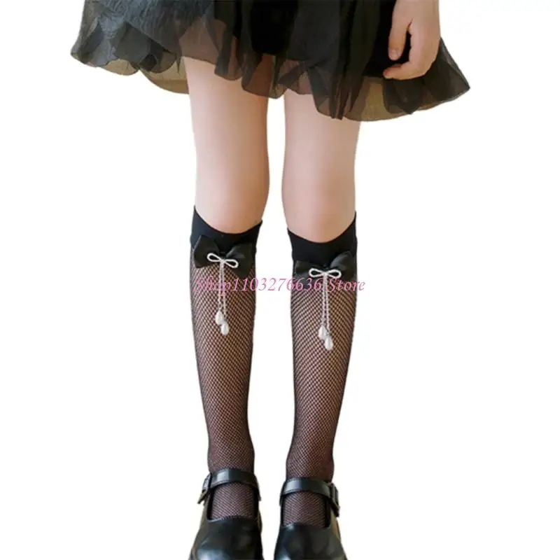 R6FD PACK 1 par chicas Calcetines longitud malla transpirable Calcetines Bownot Accent Calcetines - imagen 4