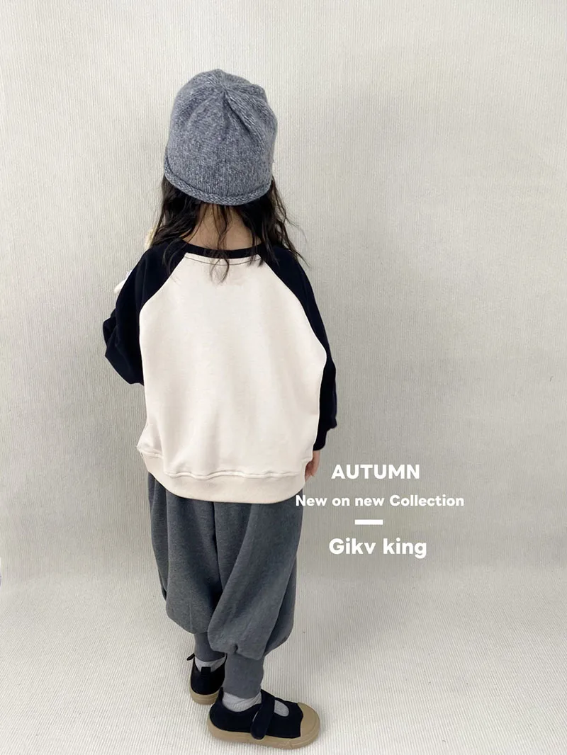 MILANCEL nuevo otoño niños Sudadera con capucha 1-6T lindo franjas de diferente Color fino niños Casual pulóver Simple suelto coreano niños prendas de vestir Tops - imagen 5