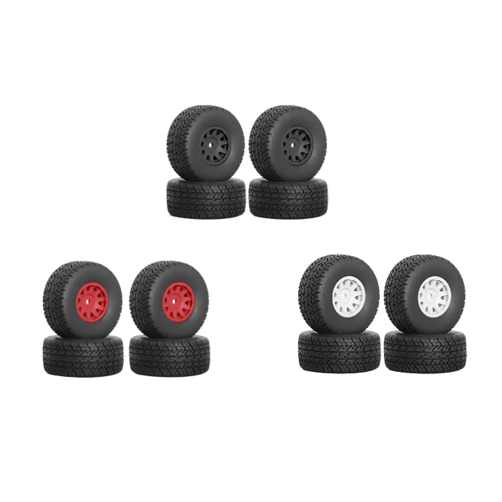4 Pieces RC Crawler Car Tires Replacement for Ara550116 1/14 RC Crawler Car