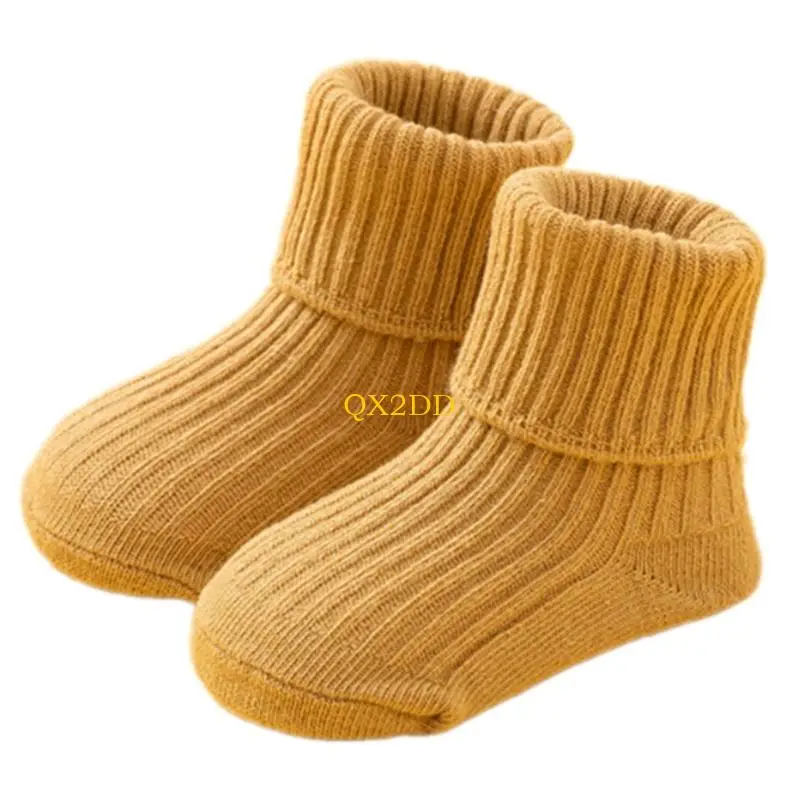 QX2D cómodo calcetines elásticos diseño para niños pequeños calcetines diseño diseño para hogar diario - imagen 2