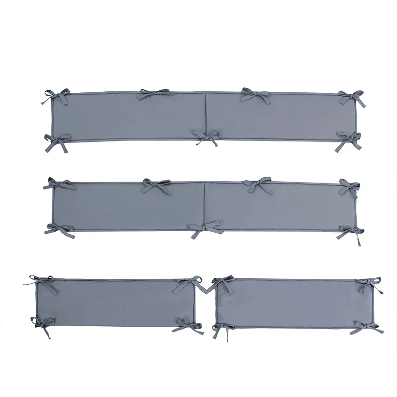 Parachoques gruesos de cuna – Set de 4 piezas, estilo nórdico - imagen 5