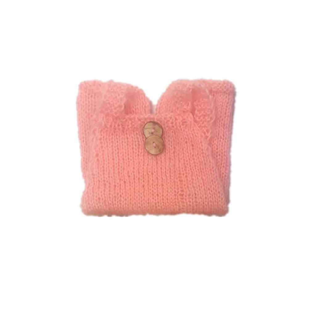Pantalón con tirantes para recién nacido, accesorios de fotografía para bebé de 0 a 3 meses, color rosa, accesorios para fotografía infantil, pantalón con tirantes para bebé, disfraz para recién nacido - imagen 5