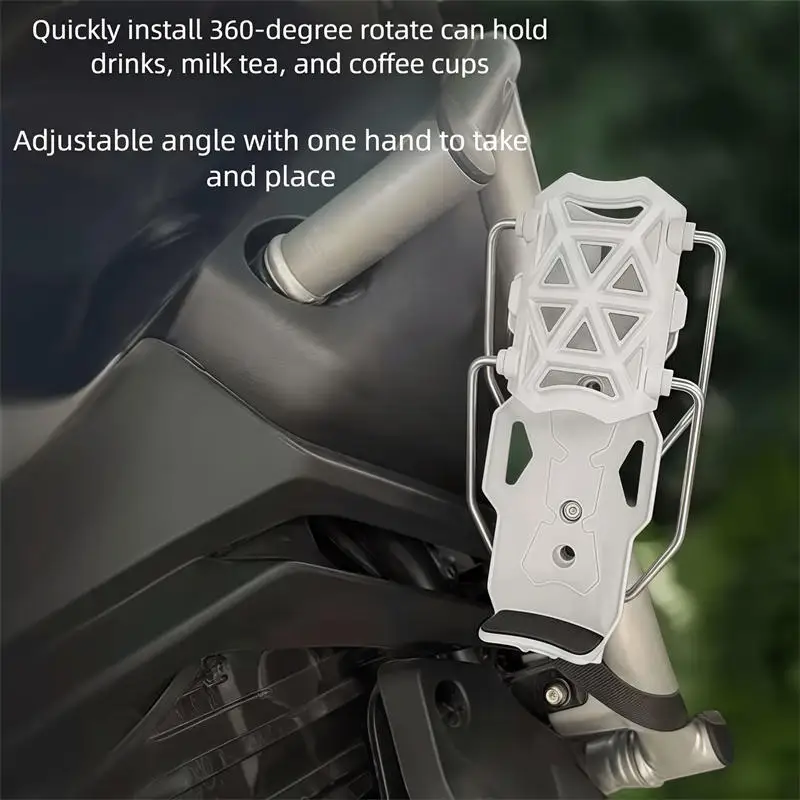 360 °   Portavasos ajustable para bicicleta, soporte Universal para botella de agua para motocicleta y bicicleta de montaña, soporte para vasos de motocicleta y Ciclismo de Carretera - imagen 3