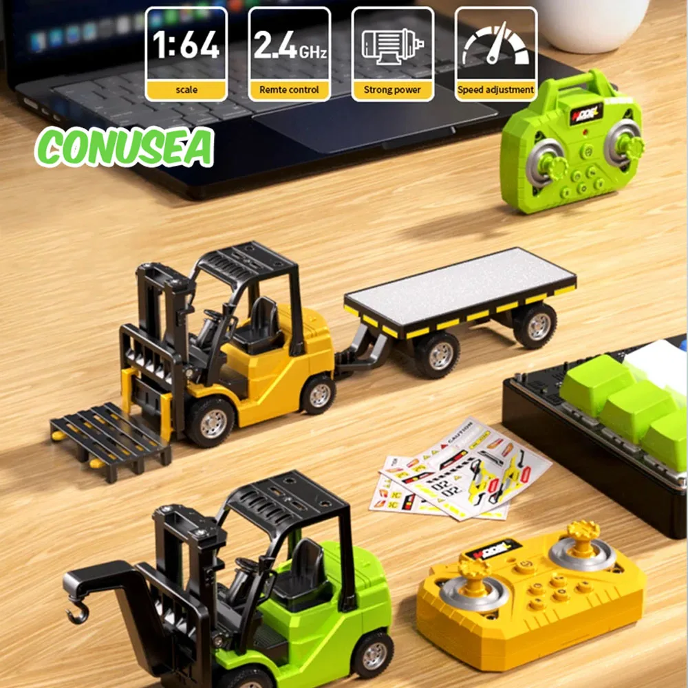 Carretilla elevadora teledirigida – Juguete de construcción infantil