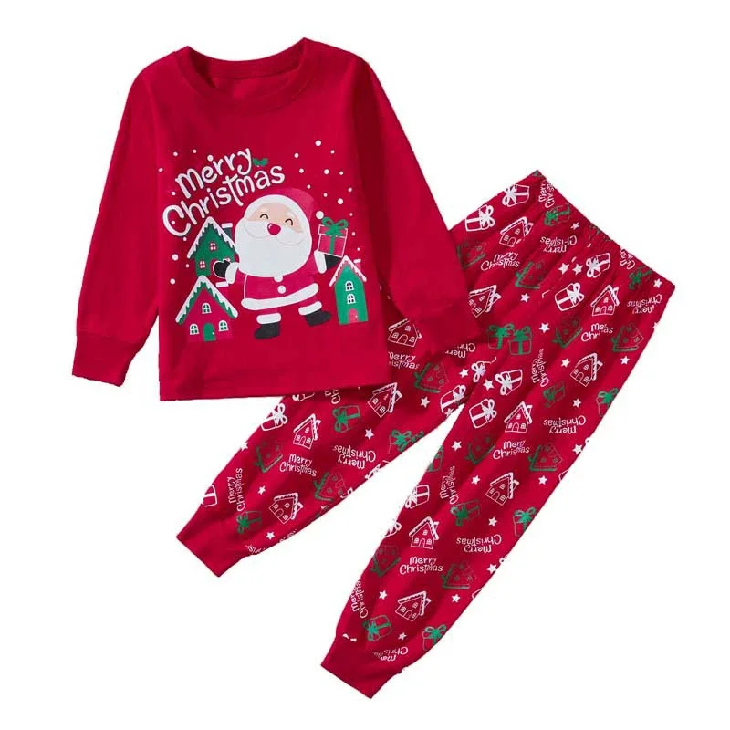 Pijama navideño manga larga con dibujos animados para niños - imagen 5