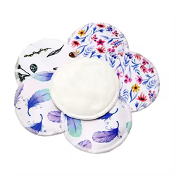 Almohadillas de lactancia reutilizables bambú – Suave absorbente