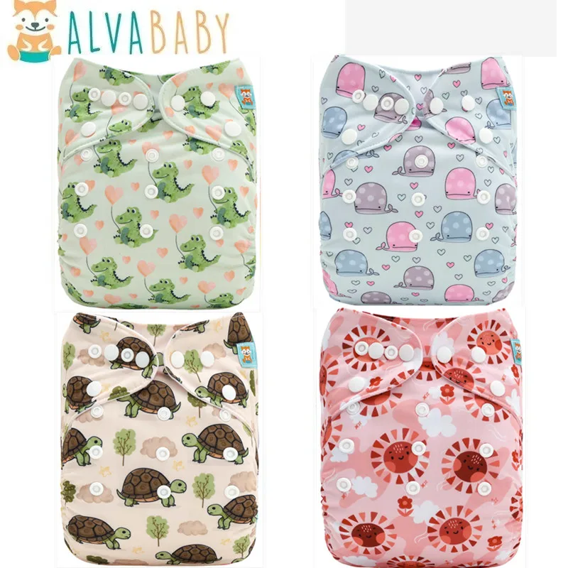 ALVABABY Pañol de tela lavable para bebé con microfibra - imagen 5