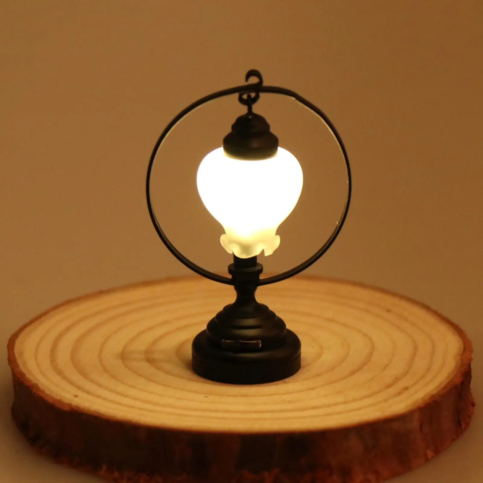 1/12 Scale Miniature Table Lamp Accessories Toy Life Scene Metal Desk Lights for Kitchen Garden Bedroom Living Room Dining Room