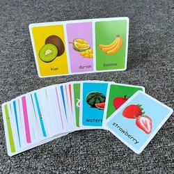 Tarjetas cognitivas para niños: animales, frutas y partes del cuerpo