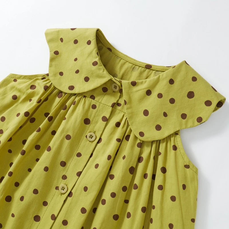 Vestido sin mangas para bebé niña verano princesa cuello de muñeca - imagen 4