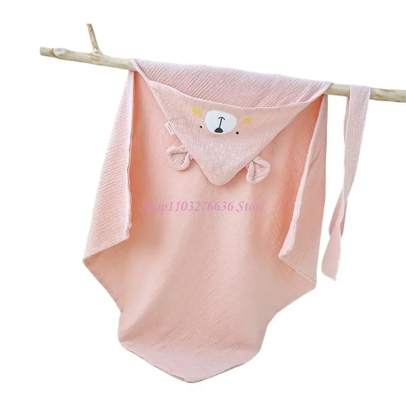 Manta envolvente infantil multiusos algodón R6FD, toalla baño y envoltura lactancia para bebés