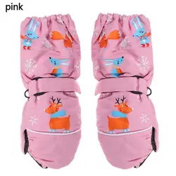 Guantes de invierno impermeables para niños – Estampado ciervo y conejo
