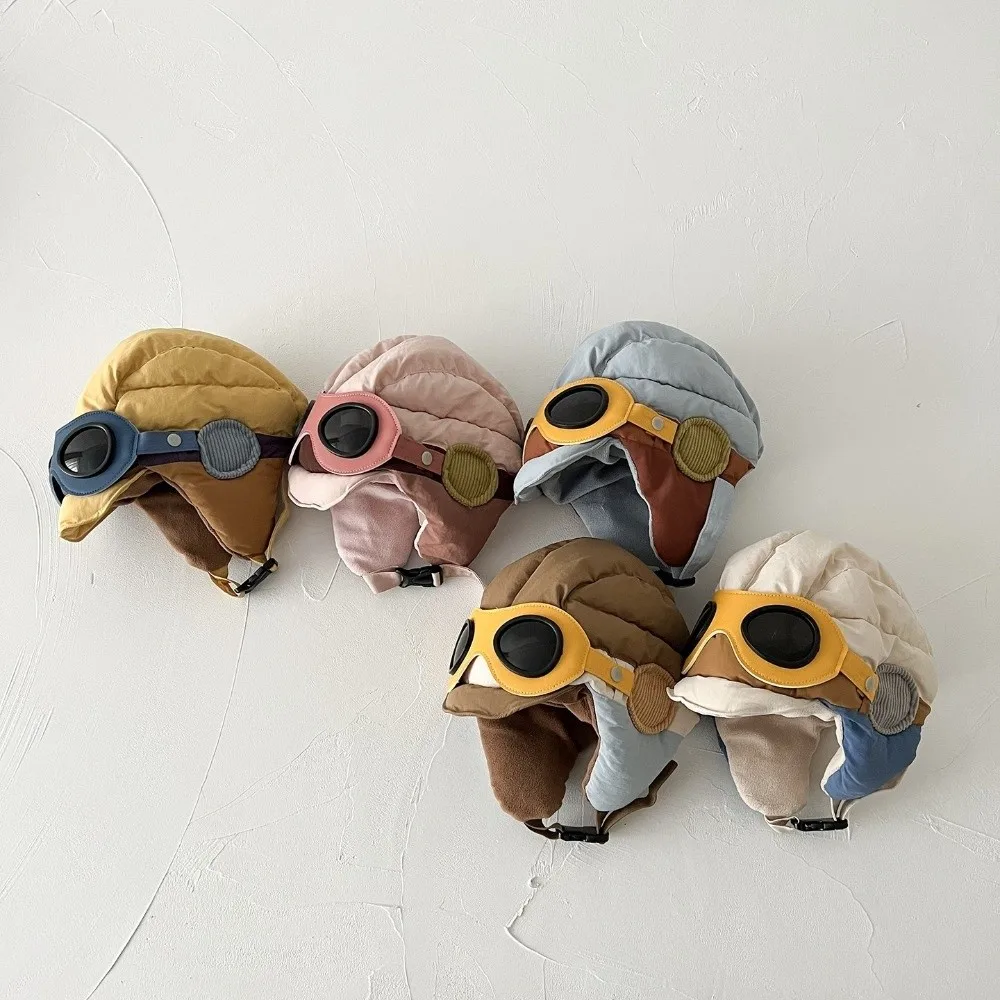 Nuevo Gorro de piloto a prueba de viento con gafas, gorro con protección para los oídos a prueba de frío, gorro grueso y cálido para invierno - imagen 4