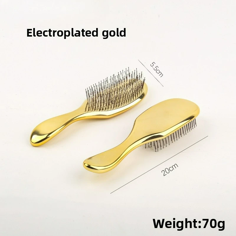 Cepillo de masaje galvanizado para mujeres, cuidado del cuero cabelludo meridiano para uso doméstico, adecuado para cabello húmedo y seco, peine portátil - imagen 3