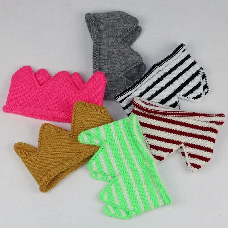 Gorros de corona tejidos para niñas y niños, gorro tejido para fotografía, gorro de cumpleaños para niños, accesorios para niños de 1 a 3 años - imagen 3