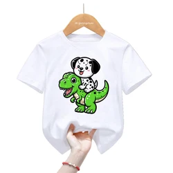 Camiseta con estampado de perros kawaii para niños