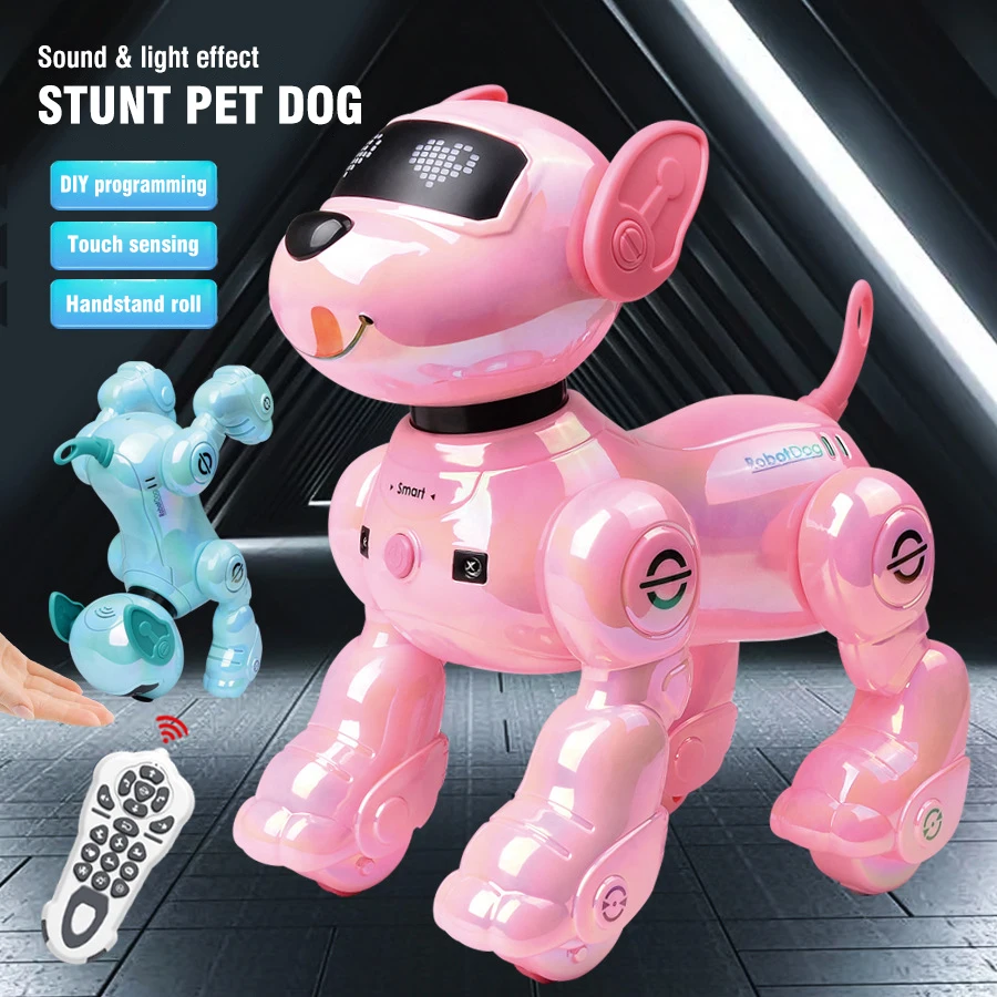 Perro robot RC interactivo con acrobacias y baile para niños - imagen 4