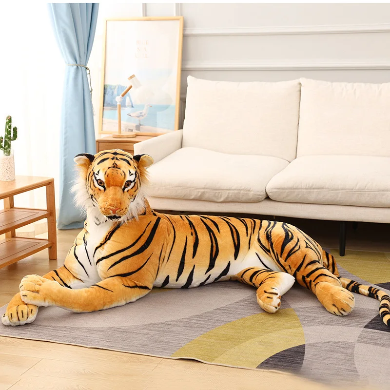 Peluche de tigre gigante realista – Animal salvaje para niños - imagen 5
