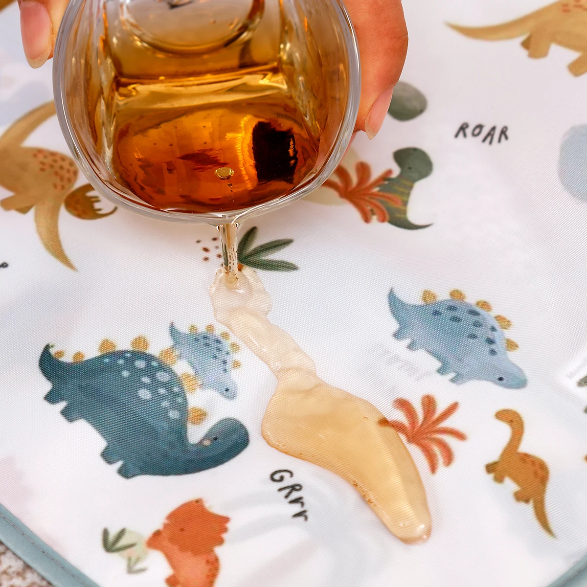 Babero de manga larga para bebé, 100% poliéster a prueba de desorden, babero impermeable con bolsillo, babero bata para comer, 1 ud. - imagen 3