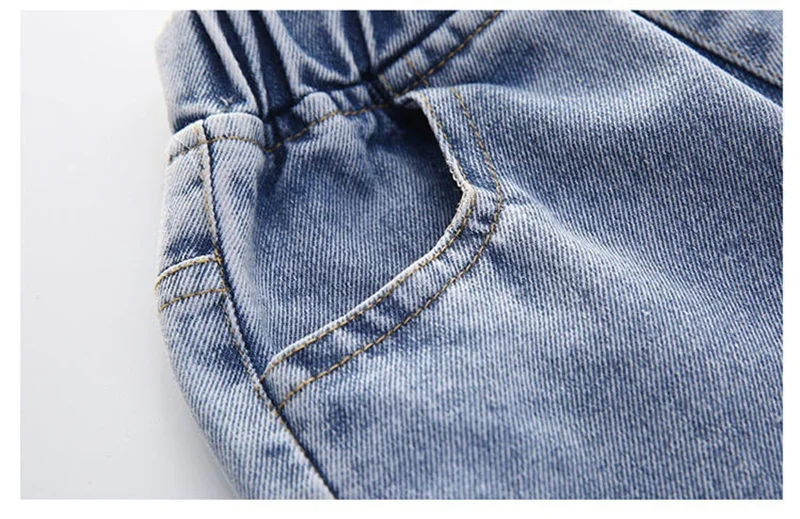 Vaqueros de pierna ancha para niña, Vaqueros de pierna recta holgados y adelgazantes con estilo, talla media, primavera y otoño, 2025 - imagen 4