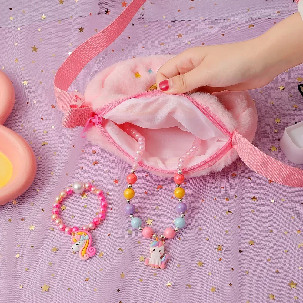 Bolso infantil unicornio bandolera suave para niña - imagen 4