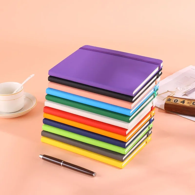 Cuaderno cuero A5 artesanal colorido – Regalo oficina