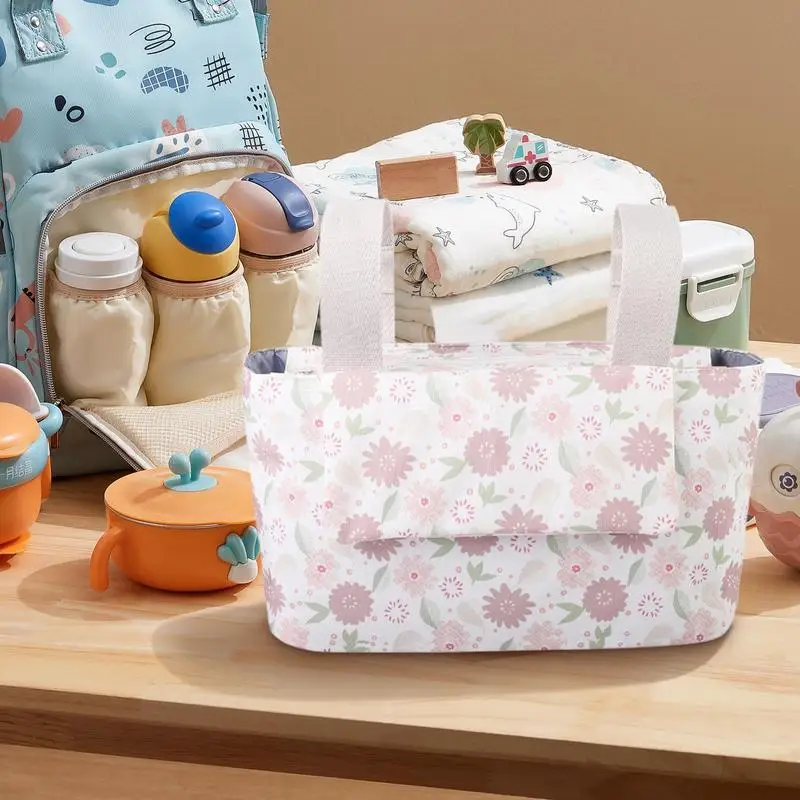 Bolsa de almacenamiento para cochecito, organizador portátil para cochecito, accesorios para coche de bebé, bolso para mamá con múltiples bolsillos, multifuncional