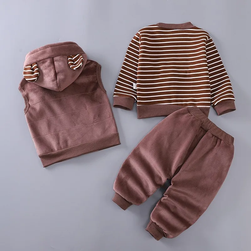 Conjunto otoño invierno para bebé con chaleco lana y estampado perro - imagen 5