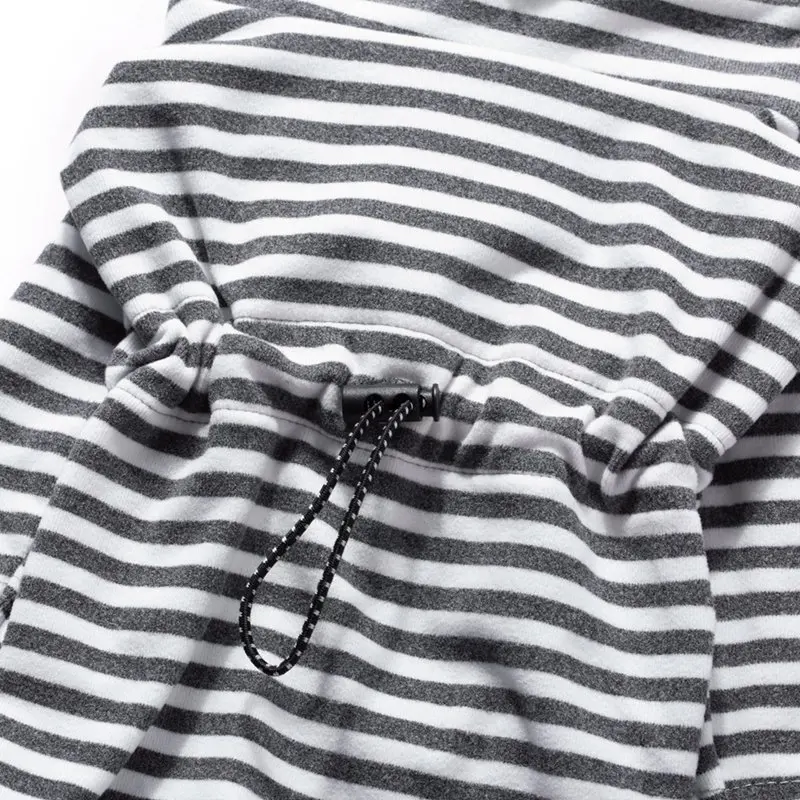 Mono a rayas para perro, jersey suave y cálido de algodón para otoño e invierno, pijamas para cachorros, mono de cuatro patas para mascotas, ropa para perros pequeños - imagen 4