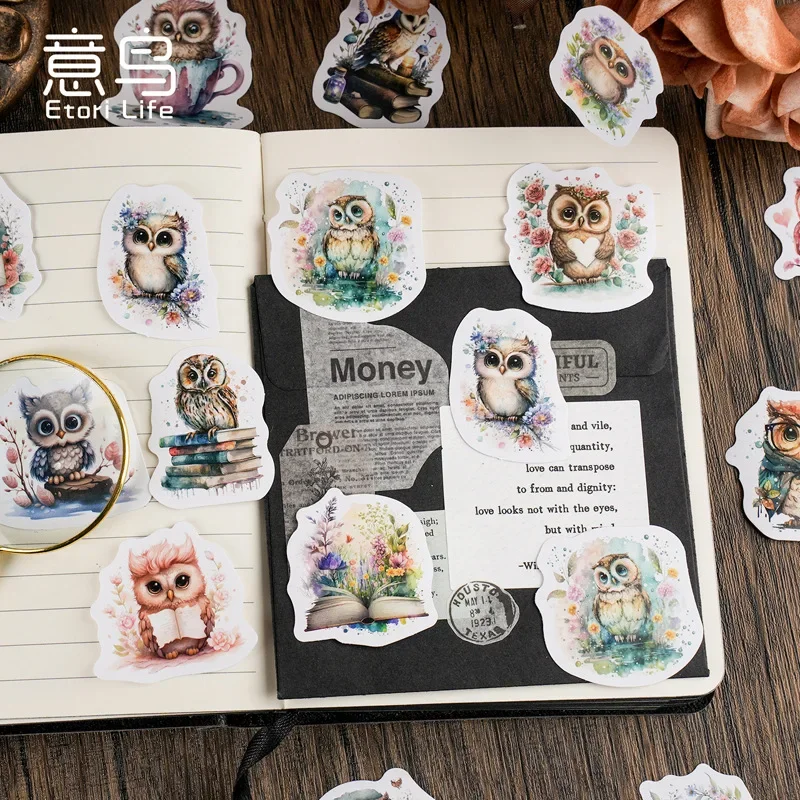 Pegatinas de búho para álbumes infantiles – Diseño creativo en PVC - imagen 5