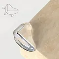 2pcs 1.8x1.2x2.7cm