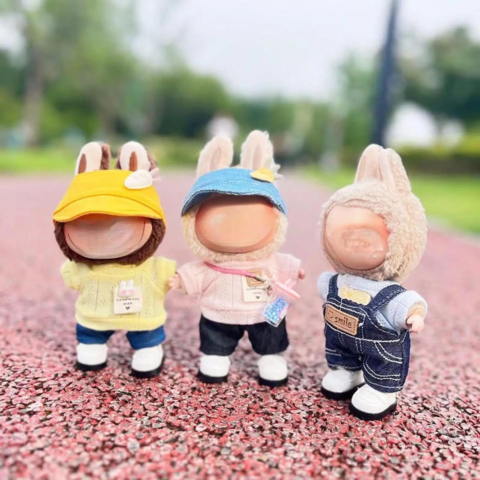 Plush Figure T Shirt and Pants Make Your Own Dolls Educational Costumes, Dress up for Coordination 5.91inch Doll