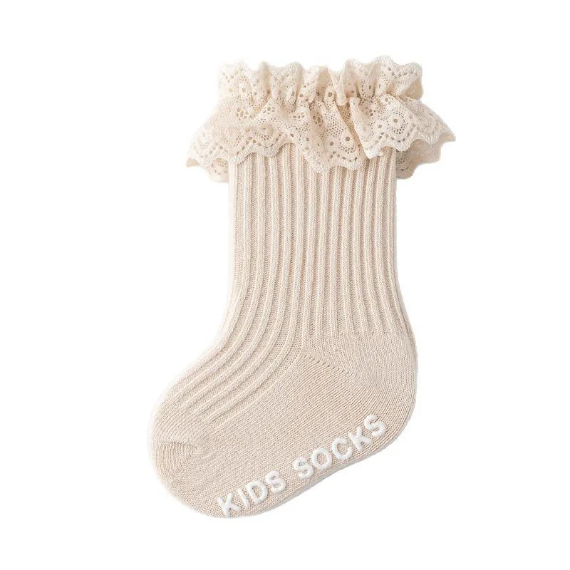 MILANCEL Calcetines antideslizantes de encaje para bebés y niños - imagen 5