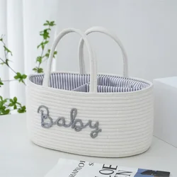 Bolsa pañales algodón cordón – Neceser bebé multifuncional