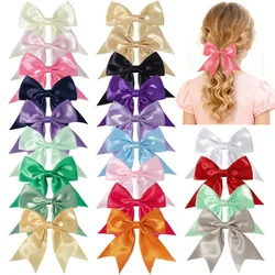 Color Candy Clips para pelo con lazo de cinta - niñas hechas a mano