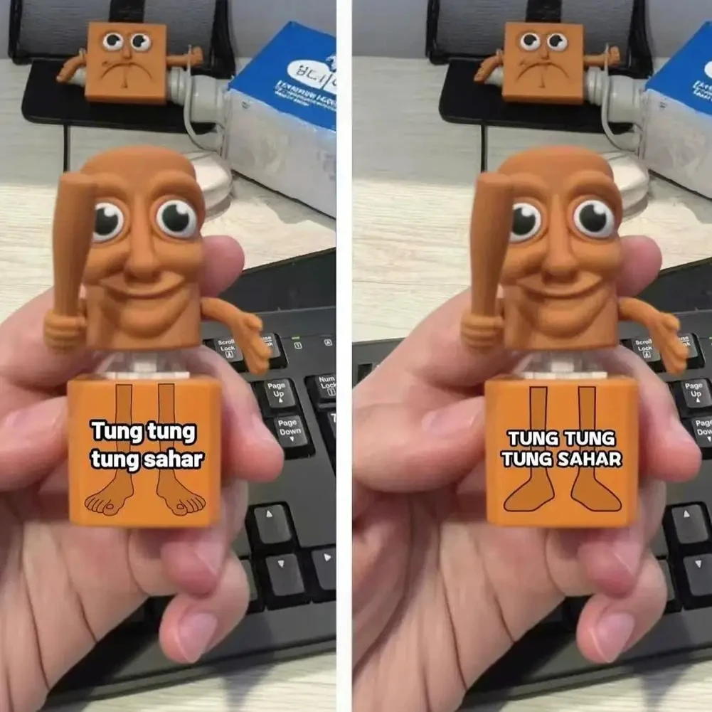 Nuevos llaveros de animales italianos Brainrot, botones Tung Tung Sahur, juguetes antiestrés con sonido y luz, colgante de juguete para aliviar el estrés - imagen 3