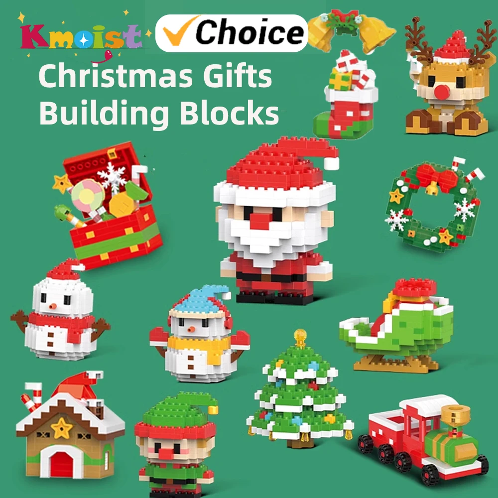 Bloques de construcción de Navidad: puzzle de reno y Papá Noel - imagen 4