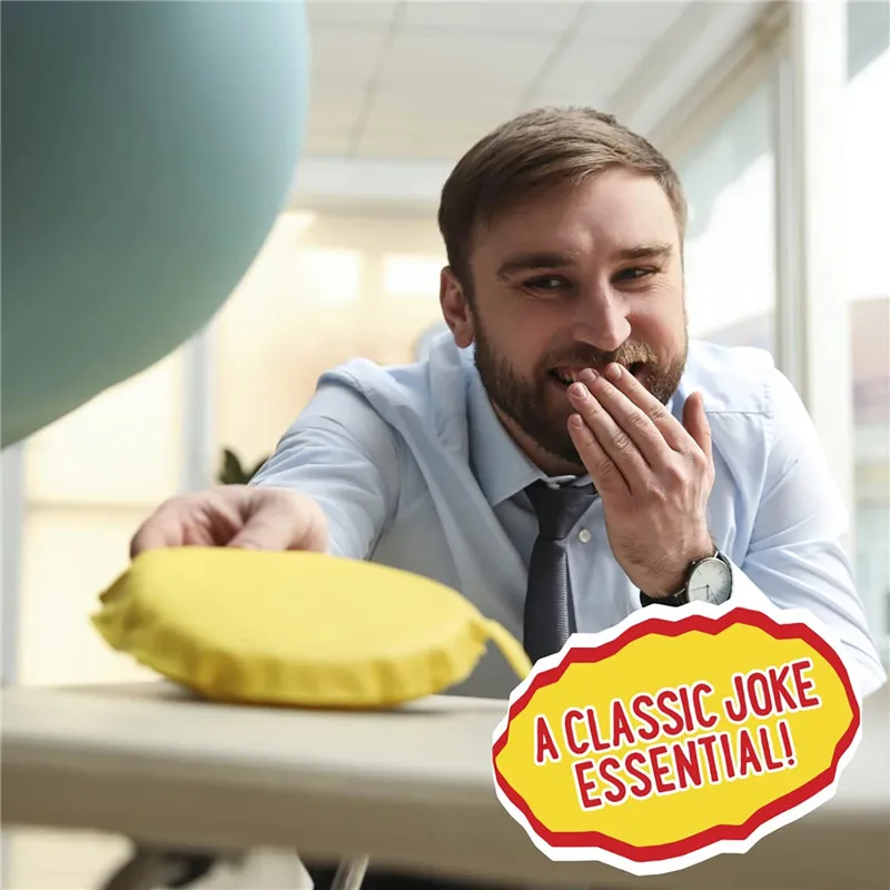 Juguetes de broma divertidos novedosos, cojín de chuletas, juguetes de broma, almohada con almohadilla para pedos, juguetes de regalo para niños y adultos, Día de los Inocentes - imagen 3