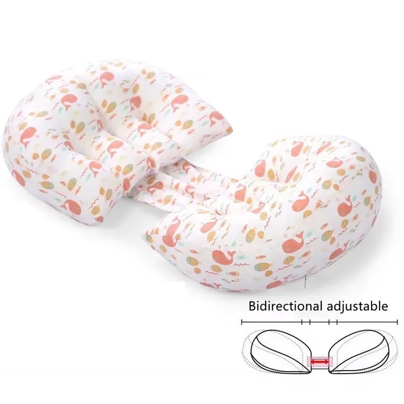 Almohada de dormir de lado para mujeres embarazadas, soporte de Abdomen de cintura, almohada multifunción, cojín de dormir de lado en forma de U - imagen 5
