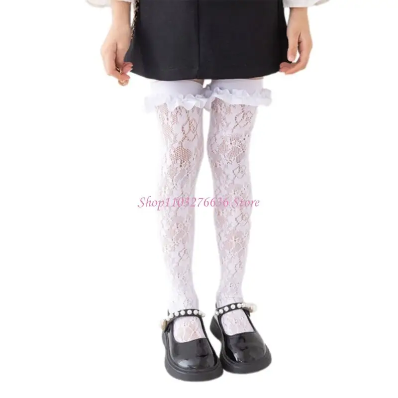 R6FD Delicados calcetines cintura dulce para niños Partido escolar esencial - imagen 3