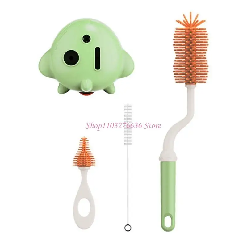 R6FD Baby Feeding Essential 3 piezas Botella Juego recién nacidos Cepillos botella Cepillos paja - imagen 3