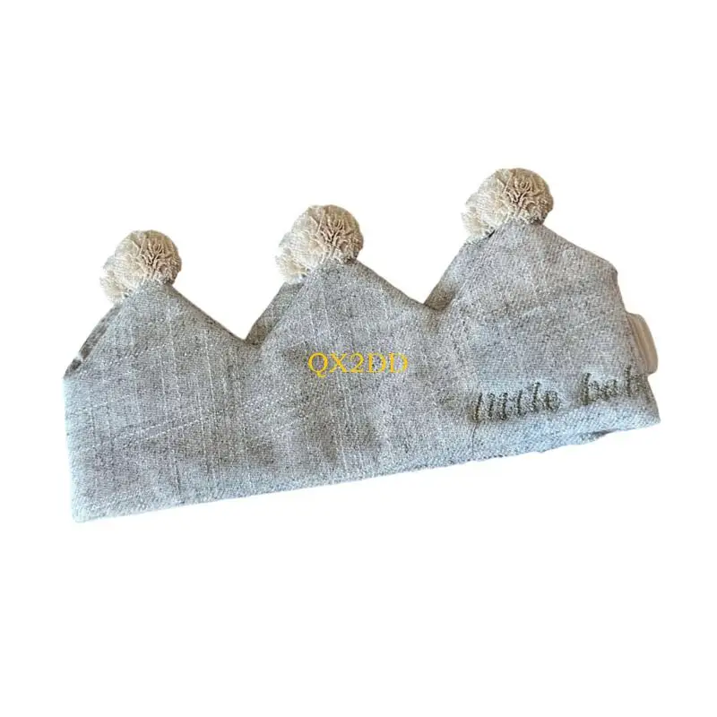 QX2D Gorros elásticos reales para niños Sesión fotos para fiestas cumpleaños 100 días - imagen 2