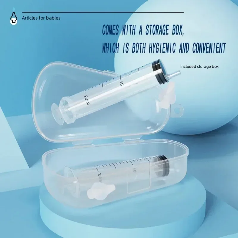 Tubo de aguja para limpieza de nariz de bebé, 2 unidades/caja de 20/ML, aspirador Nasal para el cuidado del bebé, limpiador Nasal para rinitis, limpiador de nariz para bebé - imagen 2