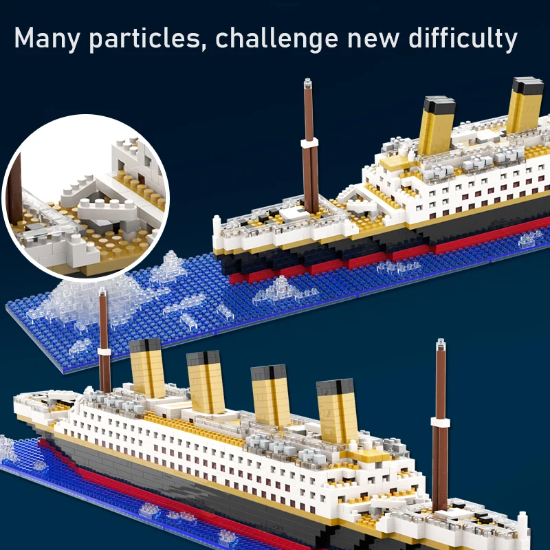 Bloques de construcción del Titanic – Juguete para niños y niñas - imagen 5