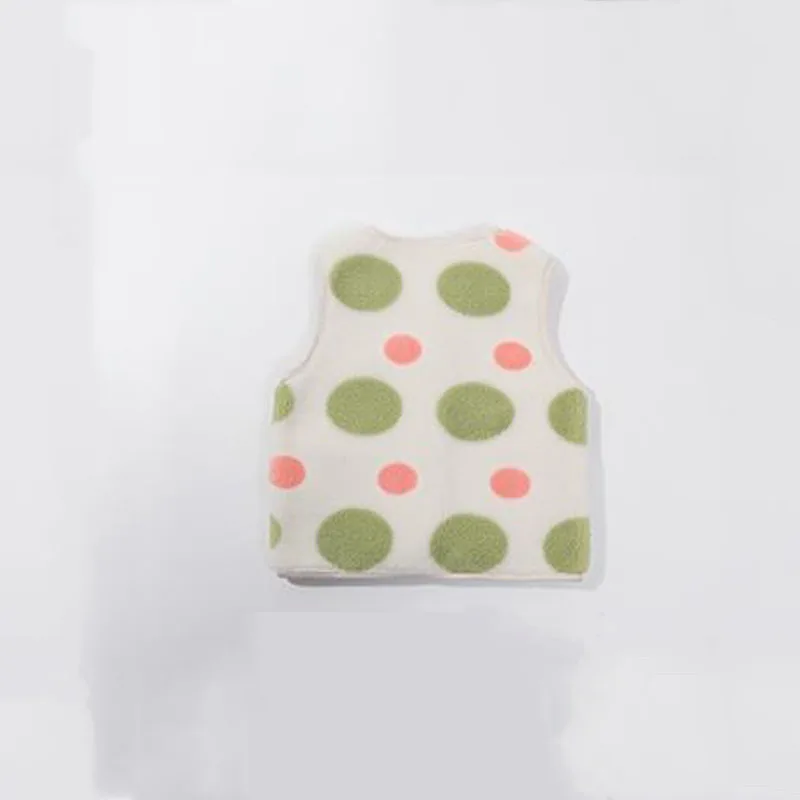 Chaleco infantil acolchado con pequeños lunares – Estilo coreano - imagen 3