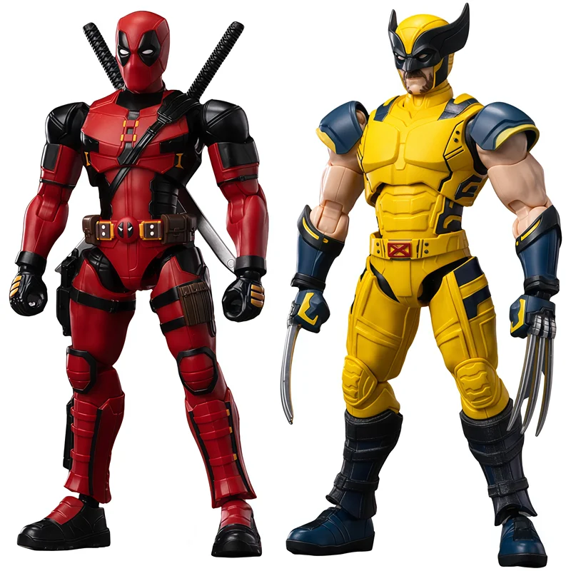 Nueva figura de acción BLOKEES Deadpool & Wolverine, juguetes de ensamblaje de modelos coleccionables móviles, adornos de escritorio, regalos festivos - imagen 2