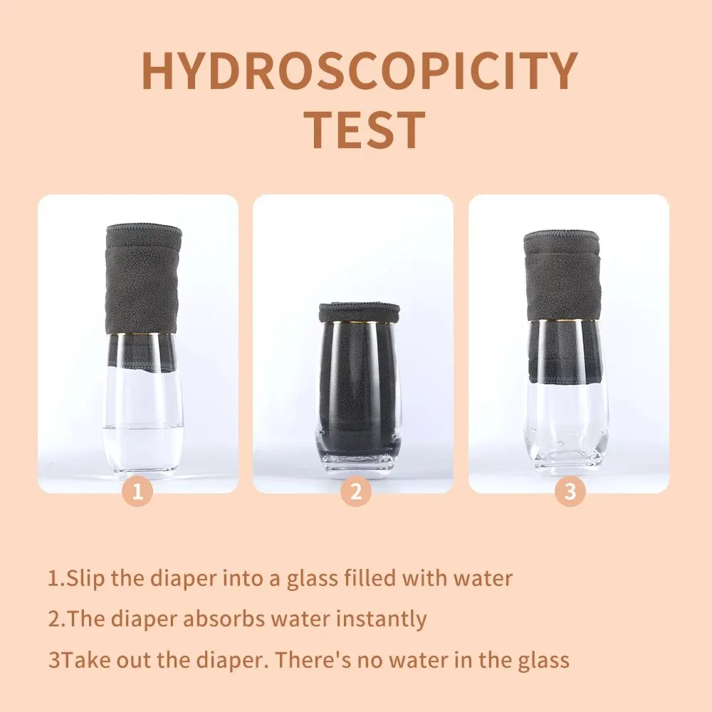 슈퍼 흡수성 5 레이어 대나무 숯 삽입 아기 천 기저귀 기저귀에 대한 재사용 가능한 아기 기저귀 기저귀 삽입 - imagen 5