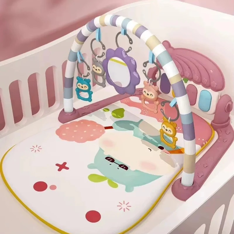 Gimnasio musical para bebés con piano y estera de actividades - imagen 3