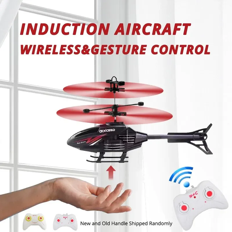 Avión teledirigido levitación por inducción para niños con luces