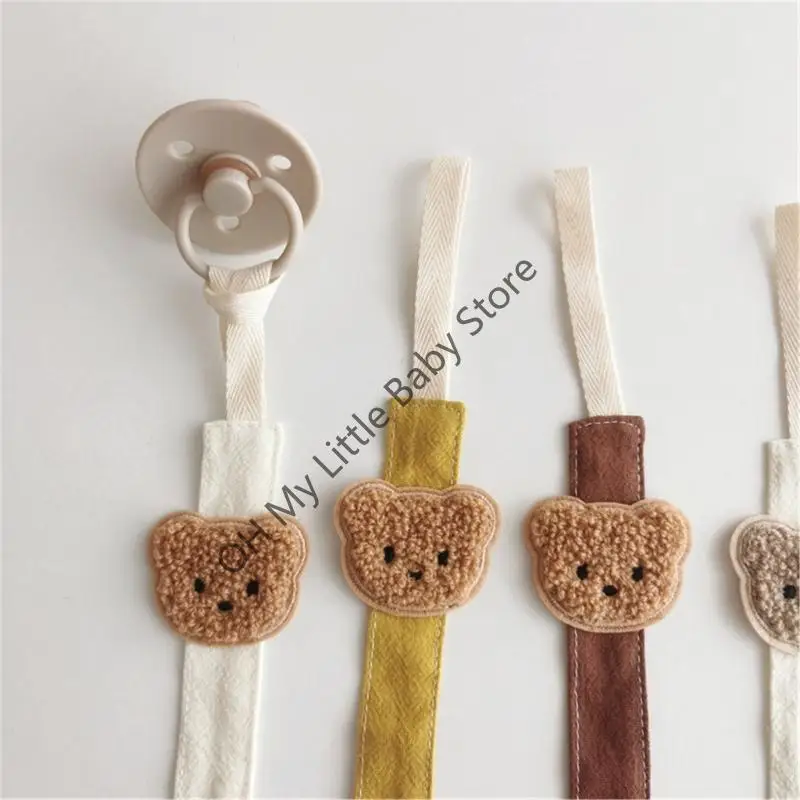 M76C chupete bebé con Clips, soporte, mordedor dibujos animados, cadena dentición simulada, correa para chupete cadena - imagen 5